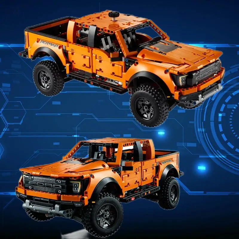 Technical 1:10 F-150 Raptor Off Road Car Building Blocks Pickup Vehicle Assemble Bricks Toys Gifts For Boy Kids