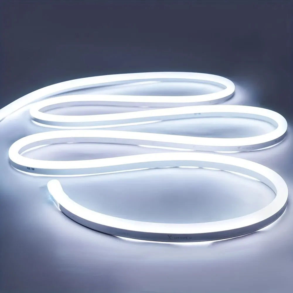 Neon Light Strip LED Flexible Silicone Set 2835 5M 600 Lights Embedded Linear Flexible Light Strip for Ndoors Outdoors Bedroom