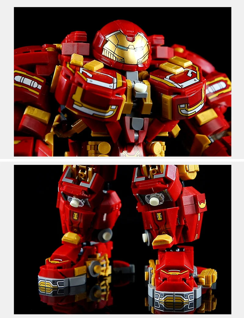 New 2000+Pcs Marvel Toys Building Blocks Avengers Iron Man Superheroes Bricks Model Hulk Buster Mecha Gifts for Boys Adult Kids